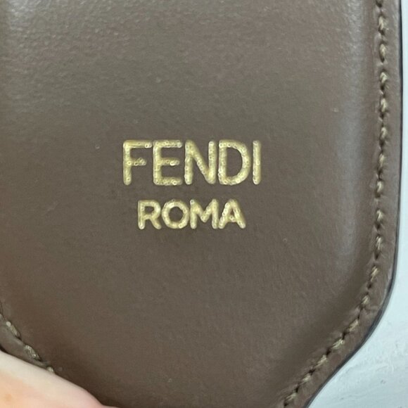 Fendi Vitello Century Bi-Color FF 1974 Embossed Strap You Maya (JB1295) - Picture 4 of 5